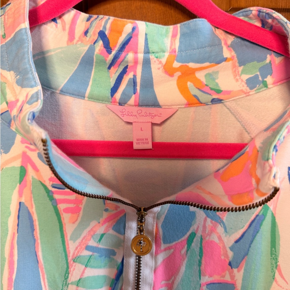 Lilly Pulitzer Skipper Popover ‘Out To Sea’ Print. Size L - Picture 3 of 5